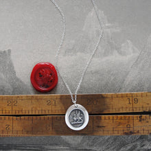 Load image into Gallery viewer, Mark Of Distinction - Griffin Passant Wax Seal Necklace - Strength Courage Boldness - RQP Studio