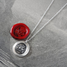 Load image into Gallery viewer, Mark Of Distinction - Griffin Passant Wax Seal Necklace - Strength Courage Boldness - RQP Studio