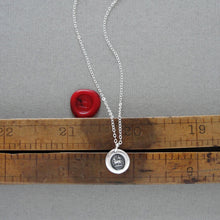 Load image into Gallery viewer, Miniature Lamb of God - Silver Agnus Dei Wax Seal Necklace