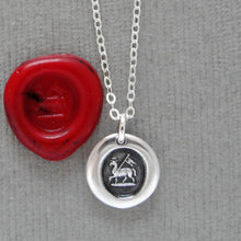 Load image into Gallery viewer, Miniature Lamb of God - Silver Agnus Dei Wax Seal Necklace