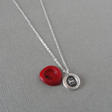 Load image into Gallery viewer, Miniature Lamb of God - Silver Agnus Dei Wax Seal Necklace