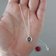 Load image into Gallery viewer, Miniature Lamb of God - Silver Agnus Dei Wax Seal Necklace