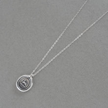 Load image into Gallery viewer, She Lion - Silver Wax Seal Necklace With Lioness Courage Strength