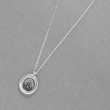 Load image into Gallery viewer, Pheon Broad Arrow - Silver Wax Seal Necklace - Wit and Strength Symbol