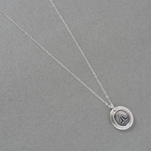 Load image into Gallery viewer, Pheon Broad Arrow - Silver Wax Seal Necklace - Wit and Strength Symbol