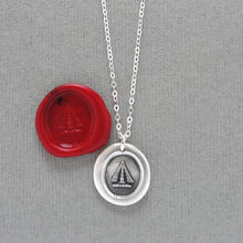 Load image into Gallery viewer, Pheon Broad Arrow - Silver Wax Seal Necklace - Wit and Strength Symbol