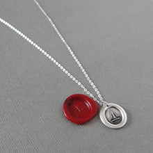 Load image into Gallery viewer, Pheon Broad Arrow - Silver Wax Seal Necklace - Wit and Strength Symbol
