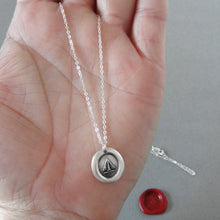 Load image into Gallery viewer, Pheon Broad Arrow - Silver Wax Seal Necklace - Wit and Strength Symbol