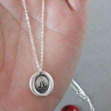 Load image into Gallery viewer, Pheon Broad Arrow - Silver Wax Seal Necklace - Wit and Strength Symbol