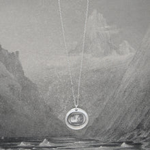 Load image into Gallery viewer, All For Your Happiness - Silver Wax Seal Necklace Sun Moon Stars - RQP Studio