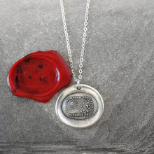 Load image into Gallery viewer, All For Your Happiness - Silver Wax Seal Necklace Sun Moon Stars - RQP Studio