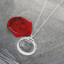 Load image into Gallery viewer, All For Your Happiness - Silver Wax Seal Necklace Sun Moon Stars - RQP Studio