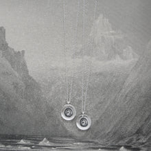 Load image into Gallery viewer, Miniature Unicorn Silver Wax Seal Necklace - Strength Courage Symbol