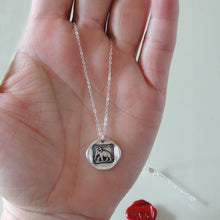 Load image into Gallery viewer, Reason Is My Strength - Silver Elephant Wax Seal Necklace - RQP Studio