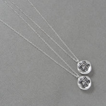 Load image into Gallery viewer, Fox Wax Seal Necklace - Clever Quick Witted Wise Tiny Fox Silver Wax Seal Jewelry