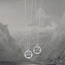 Load image into Gallery viewer, Silver Mermaid Wax Seal Necklace - Eloquence Divine Feminine Symbol