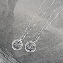 Load image into Gallery viewer, Silver Mermaid Wax Seal Necklace - Eloquence Divine Feminine Symbol