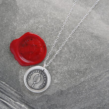 Load image into Gallery viewer, I Am Who I Am - Silver Wax Seal Necklace - Truth In Mirror