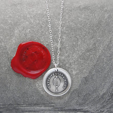 Load image into Gallery viewer, I Am Who I Am - Silver Wax Seal Necklace - Truth In Mirror