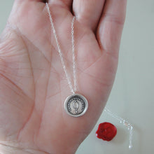 Load image into Gallery viewer, I Am Who I Am - Silver Wax Seal Necklace - Truth In Mirror