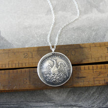 Load image into Gallery viewer, Silver Phoenix Necklace - Rise Again From The Ashes - Mythical Phoenix - RQP Studio