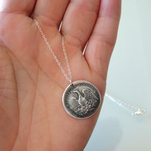 Load image into Gallery viewer, Silver Phoenix Necklace - Rise Again From The Ashes - Mythical Phoenix - RQP Studio