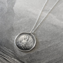 Load image into Gallery viewer, Silver Phoenix Necklace - Rise Again From The Ashes - Mythical Phoenix - RQP Studio