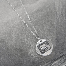 Load image into Gallery viewer, Silver Snail Wax Seal Necklace antique wax seal jewelry Always At Home