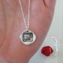 Load image into Gallery viewer, Silver Snail Wax Seal Necklace antique wax seal jewelry Always At Home