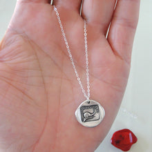 Load image into Gallery viewer, Silver Snail Wax Seal Necklace antique wax seal jewelry Always At Home