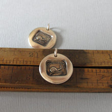 Load image into Gallery viewer, Snail Wax Seal Charm - Always at Home - Antique Bronze Wax Seal Jewelry Pendant