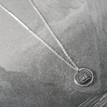 Load image into Gallery viewer, Snail Wax Seal Necklace In Silver - Always At Home - RQP Studio