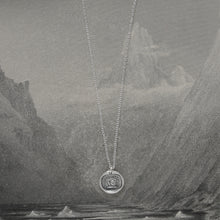 Load image into Gallery viewer, Snail Wax Seal Necklace In Silver - Always At Home - RQP Studio