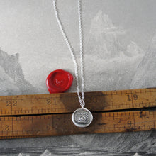 Load image into Gallery viewer, Snail Wax Seal Necklace In Silver - Always At Home - RQP Studio
