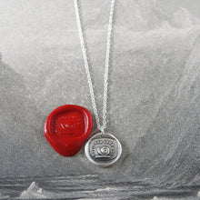 Load image into Gallery viewer, Snail Wax Seal Necklace In Silver - Always At Home - RQP Studio