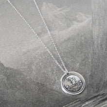 Load image into Gallery viewer, Blessed Are The Humble - Silver Squirrel Wax Seal Necklace - Exalted - RQP Studio