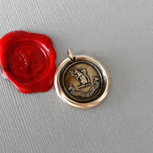 Load image into Gallery viewer, Blessed Are The Humble - Squirrel Wax Seal Pendant - Antique Bronze Wax Seal Jewelry