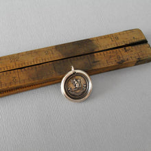 Load image into Gallery viewer, Blessed Are The Humble - Squirrel Wax Seal Pendant - Antique Bronze Wax Seal Jewelry