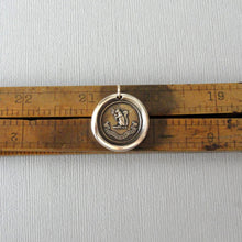 Load image into Gallery viewer, Blessed Are The Humble - Squirrel Wax Seal Pendant - Antique Bronze Wax Seal Jewelry