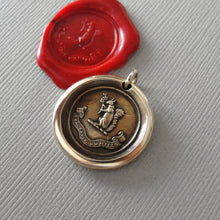 Load image into Gallery viewer, Blessed Are The Humble - Squirrel Wax Seal Pendant - Antique Bronze Wax Seal Jewelry