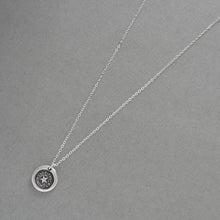 Load image into Gallery viewer, Star Wax Seal Necklace - Truth And Honor Antique Silver Jewelry North Star