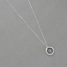 Load image into Gallery viewer, Star Wax Seal Necklace - Truth And Honor Antique Silver Jewelry North Star