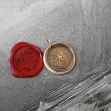 Load image into Gallery viewer, Guiding Star Wax Seal Pendant -Bronze Polaris North Star Jewelry - RQP Studio