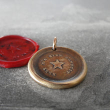 Load image into Gallery viewer, Guiding Star Wax Seal Pendant -Bronze Polaris North Star Jewelry - RQP Studio