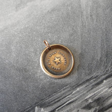Load image into Gallery viewer, Guiding Star Wax Seal Pendant -Bronze Polaris North Star Jewelry - RQP Studio