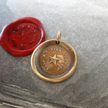 Load image into Gallery viewer, Guiding Star Wax Seal Pendant -Bronze Polaris North Star Jewelry - RQP Studio