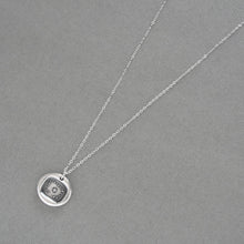 Load image into Gallery viewer, Watch Over The One I Love - Wax Seal Necklace With Star In Silver