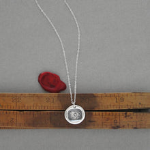 Load image into Gallery viewer, Watch Over The One I Love - Wax Seal Necklace With Star In Silver