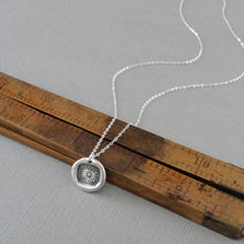 Load image into Gallery viewer, Watch Over The One I Love - Wax Seal Necklace With Star In Silver