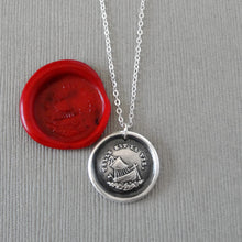 Load image into Gallery viewer, Such Is Life - Boat Wax Seal Necklace In Silver